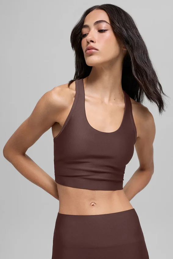 Airlift Super Sleek Sütyenli Tank - Brownstone