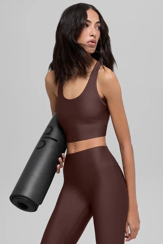 Airlift Super Sleek Sütyenli Tank - Brownstone