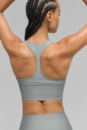 Airlift Super Sleek Sütyenli Tank Top – Ay Gri