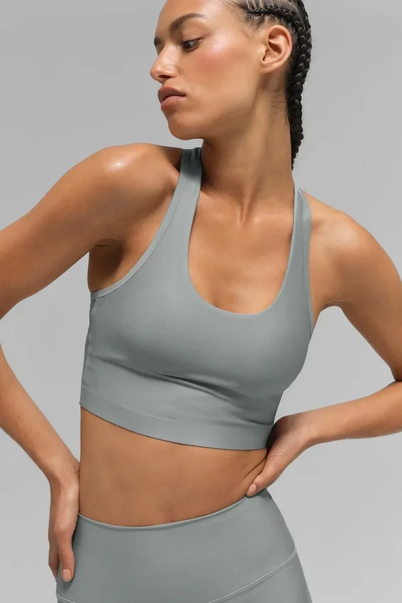 Airlift Super Sleek Sütyenli Tank Top - Ay Gri