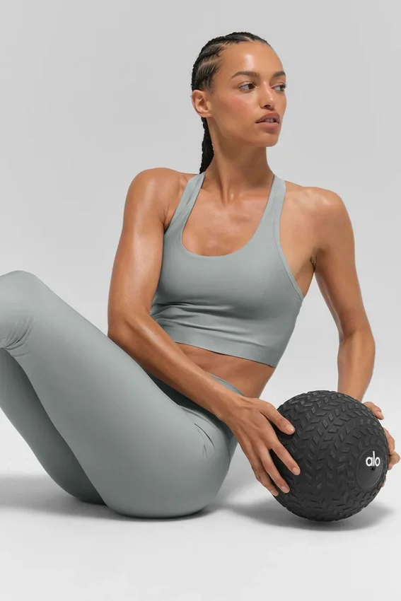 Airlift Super Sleek Sütyenli Tank Top - Ay Gri