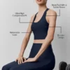 Airlift Super Sleek Sütyenli Tank Top - Lacivert