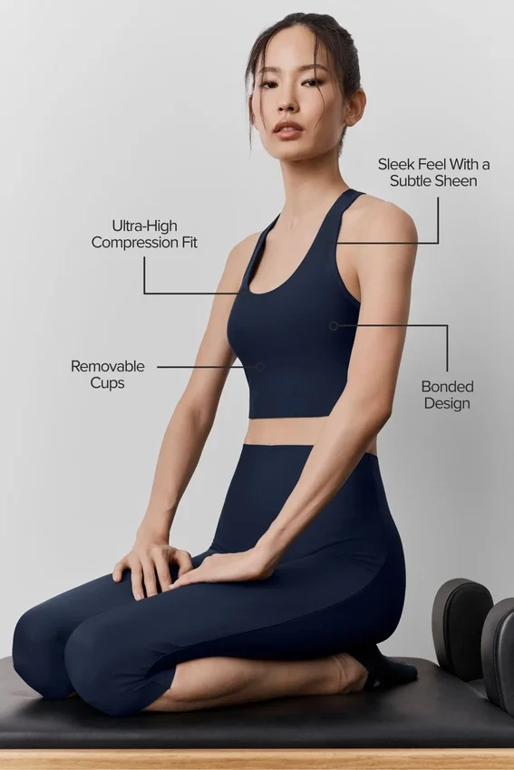 Airlift Super Sleek Sütyenli Tank Top - Lacivert