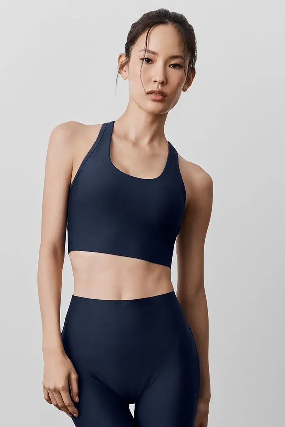 Airlift Super Sleek Sütyenli Tank Top - Lacivert