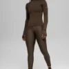 Airlift Winter Warm 1/4 Fermuarlı Uzun Kollu - Espresso