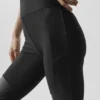 Airlift Winter Warm High-Waist Supermoto Tayt - Siyah