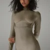 Airlift Winter Warm Mesh Ski Time Uzun Kollu - Açık Kakao