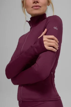 Airlift Winter Warm Radiant Tam Fermuarlı Ceket – Bordo