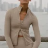 Airlift Winter Warm Radiant Tam Fermuarlı Ceket - Gravel