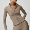 Airlift Winter Warm Radiant Tam Fermuarlı Ceket - Gravel