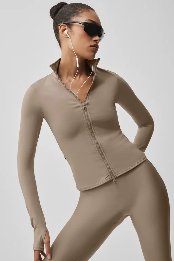 Airlift Winter Warm Radiant Tam Fermuarlı Ceket - Gravel