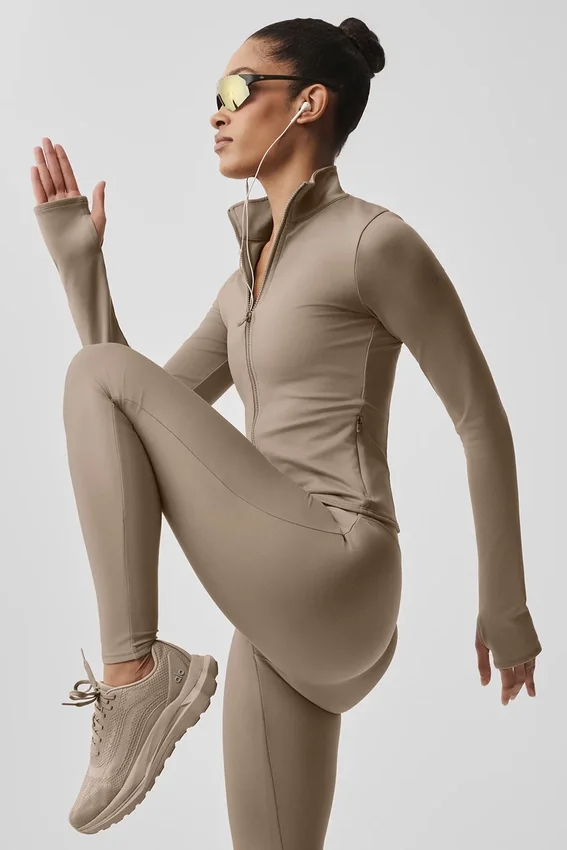 Airlift Winter Warm Radiant Tam Fermuarlı Ceket - Gravel