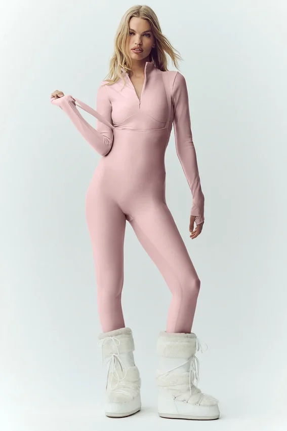 Airlift Winter Warm Ski Time Uzun Kollu - Pembe Şampanya