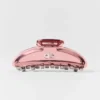 Akrilik İllüzyon Tırnak Klipsi - Vintage Pembe/Krom