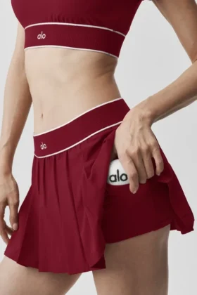 Alçak Bel Amp It Up Tenis Eteği – Summer Romance Kırmızı