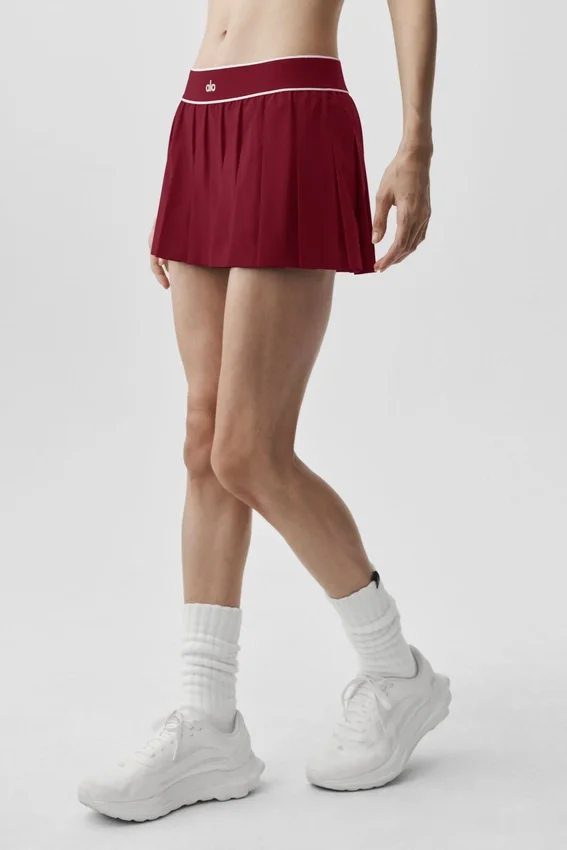 Alçak Bel Amp It Up Tenis Eteği - Summer Romance Kırmızı