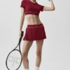 Alçak Bel Amp It Up Tenis Eteği - Summer Romance Kırmızı