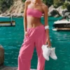 Alçak Bel Megastar Kargo Pantolon - Paradise Pink