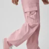 Alçak Bel Megastar Kargo Pantolon - Vintage Pembe