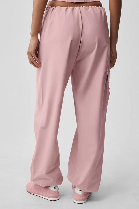 Alçak Bel Megastar Kargo Pantolon - Vintage Pembe