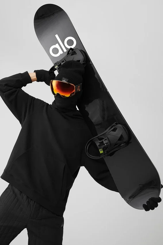 Alo Glacier Snowboard - Siyah/Beyaz