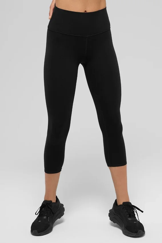 Alo High-Waist Airbrush Kapri | Kadın Taytlar