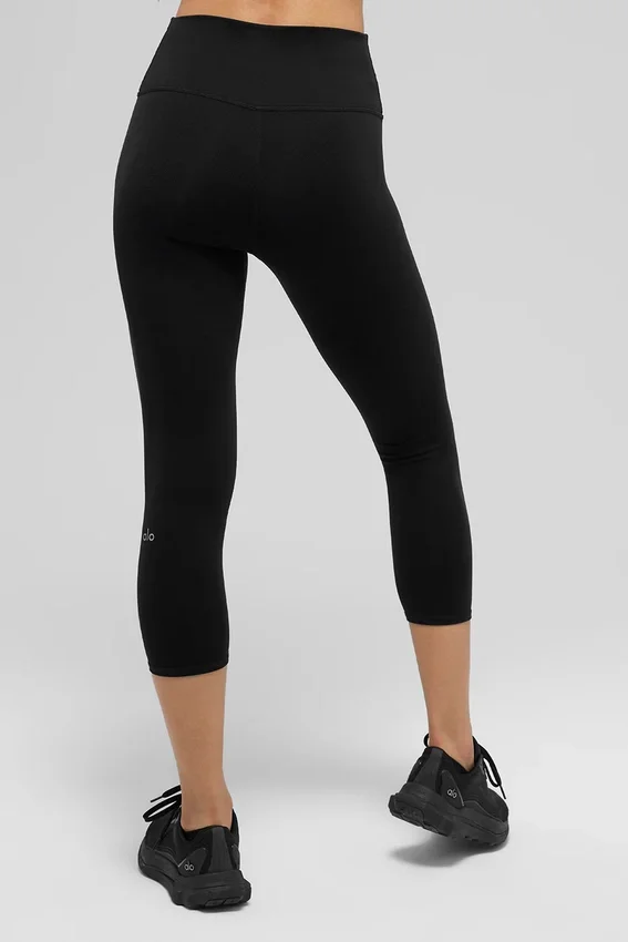 Alo High-Waist Airbrush Kapri | Kadın Taytlar