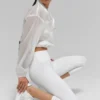 Alo High-Waist Airbrush Kapri | Kadın Taytlar