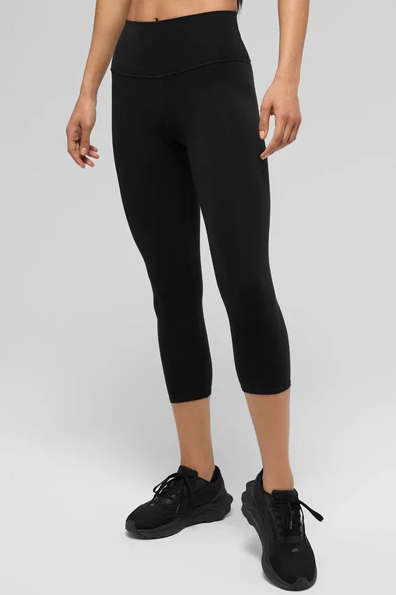 Alo High-Waist Airbrush Kapri | Kadın Taytlar