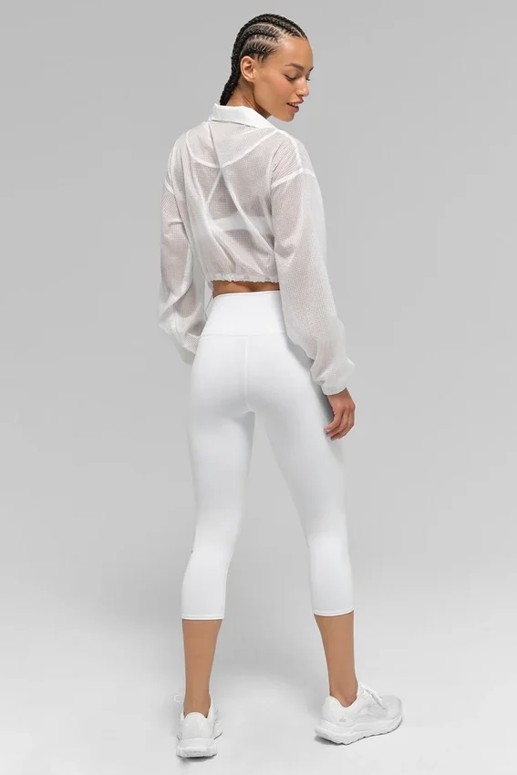 Alo High-Waist Airbrush Kapri | Kadın Taytlar