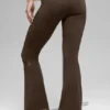 Alo Softsculpt 7/8 Katlamalı Geniş Paça Tayt - Espresso