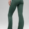 Alo Softsculpt 7/8 Katlanabilir Geniş Paça Tayt - Clover Green
