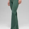 Alo Softsculpt 7/8 Katlanabilir Geniş Paça Tayt - Clover Green