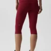 Alo Softsculpt Alçak Bel Katlamalı Kapri - Summer Romance Red
