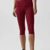 Alo Softsculpt Alçak Bel Katlamalı Kapri - Summer Romance Red