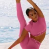 Alo Softsculpt Amp It up Kısa Kollu Sütyen - Paradise Pink