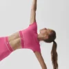 Alo Softsculpt Amp It up Kısa Kollu Sütyen - Paradise Pink