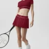 Alo Softsculpt Amp It up Kısa Kollu Sütyen - Summer Romance Red