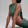 Alo Softsculpt Capped Out Kısa Kollu - Clover Green