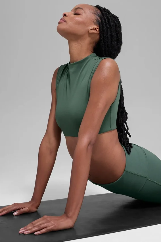 Alo Softsculpt Capped Out Kısa Kollu - Clover Green
