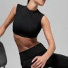 Alo Softsculpt Capped Out Kısa Kollu Tişört - Siyah