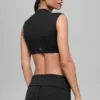 Alo Softsculpt Capped Out Kısa Kollu Tişört - Siyah