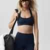 Alo Softsculpt Feel the Heat Halter Sütyen - Lacivert