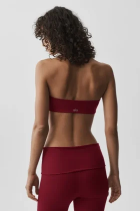 Alo Softsculpt Feel the Heat Halter Sütyen – Summer Romance Red