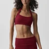 Alo Softsculpt Feel the Heat Halter Sütyen - Summer Romance Red