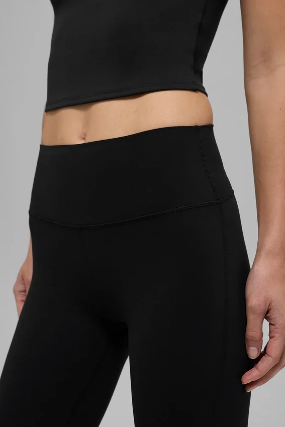Alo Softsculpt High-Waist 7/8 Bootcut Tayt - Siyah