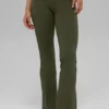 Alo Softsculpt High-Waist 7/8 Bootcut Tayt - Zeytin Yeşili