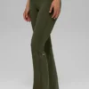 Alo Softsculpt High-Waist 7/8 Bootcut Tayt - Zeytin Yeşili