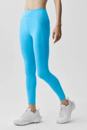 Alo Softsculpt High-Waist 7/8 Superset Tayt – Gök Mavisi