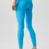 Alo Softsculpt High-Waist 7/8 Superset Tayt - Gök Mavisi